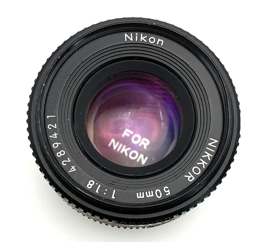 Nikon Nikkor 50mm f/1.8 AI Manual Focus Prime Lens F Mount Japan SN 4289421